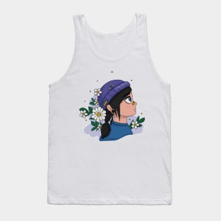 Ukrainian strong girl with flowers Tank Top